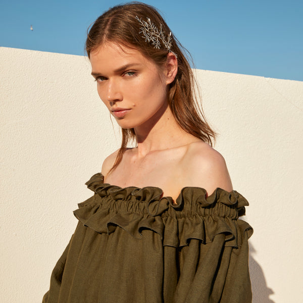 Piece Of White Kalina Dress Khaki