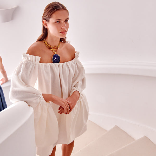 piece of white Kendra Mini Dress Coconut