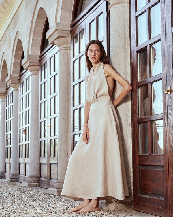 Piece Of White Leyla Dress Peanut