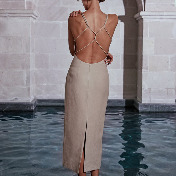 piece of white Linda Dress Peanut