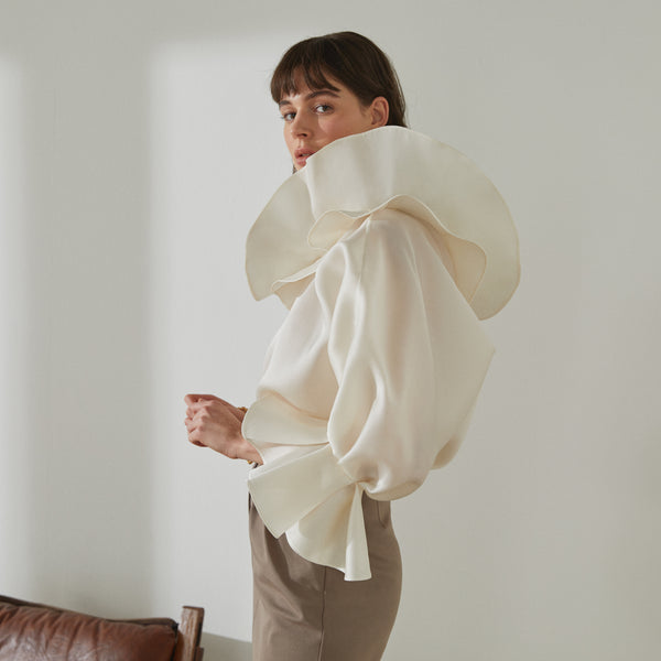 piece of white Liv Shirt Coconut