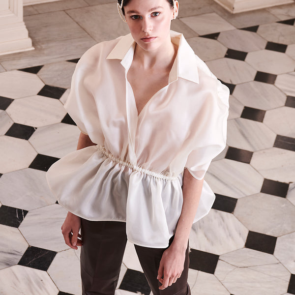 piece of white Madeleine Shirt Coconut