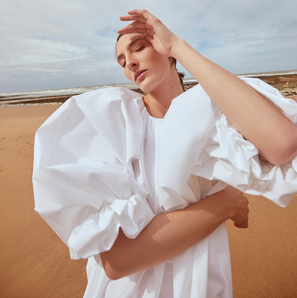 piece of white Marceau Dress Coconut