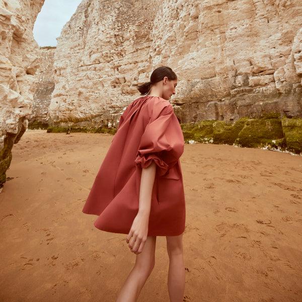 Piece Of White Marceau Dress Terra Cotta