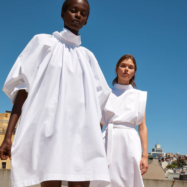 piece of white Miranda Dress Coconut