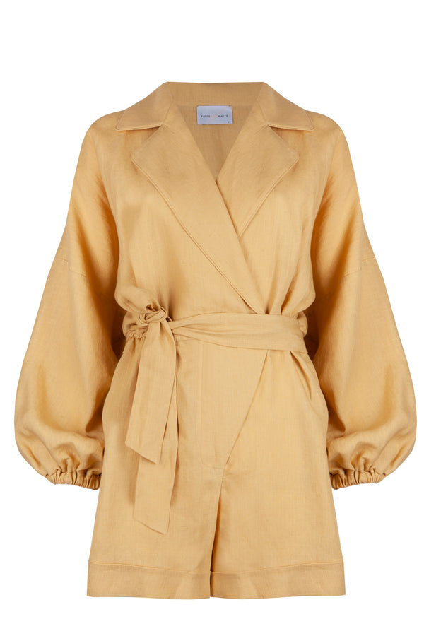 Piece Of White Noemi Jumpsuit Mustard