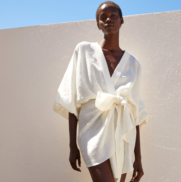 piece of white Peony Dress Coconut