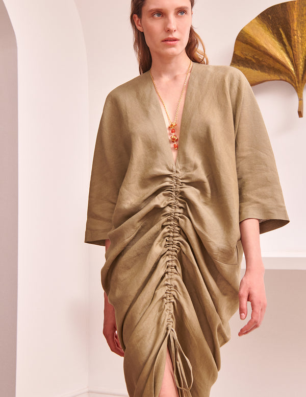 Piece Of White Rafaella Dress Olive