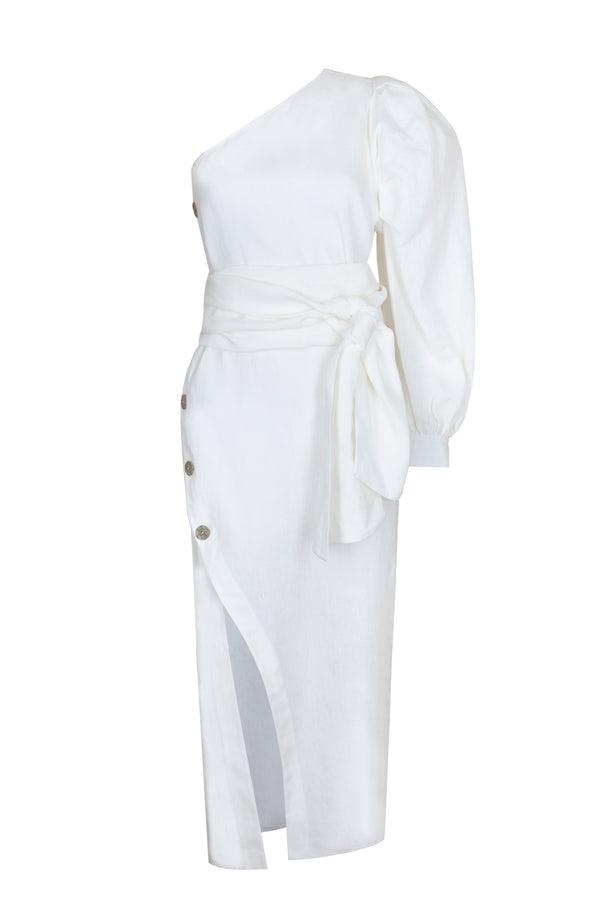 Piece Of White Rhea Dress Coconut