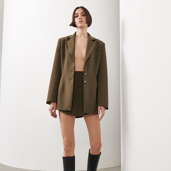 piece of white Robin Skirt Khaki