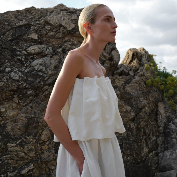 Piece Of White Sadie Dress Coconut