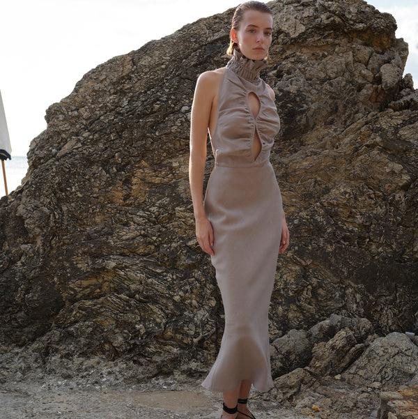 piece of white Sayla Dress Moon