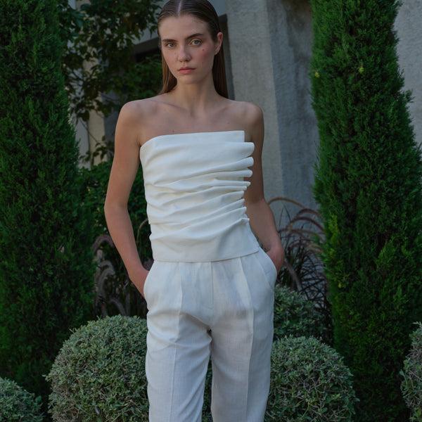 Piece Of White Sloane Top Coconut