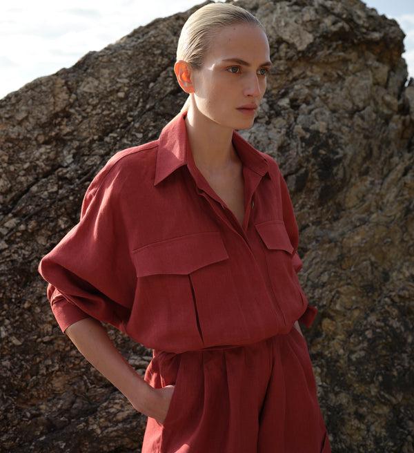 Piece Of White Soleil Jumpsuit Cranberry