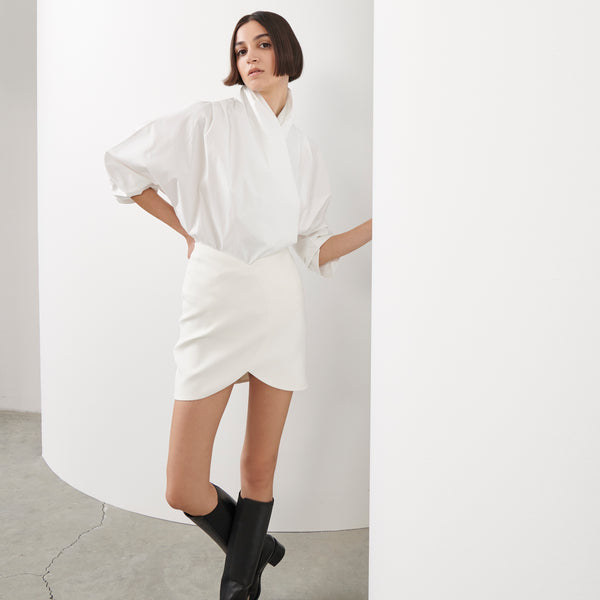 piece of white Terry Skirt Coconut