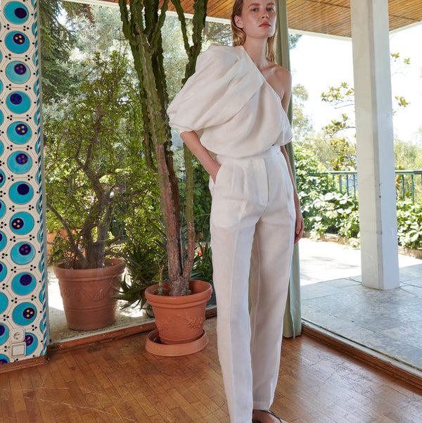 piece of white Viky Trousers Coconut