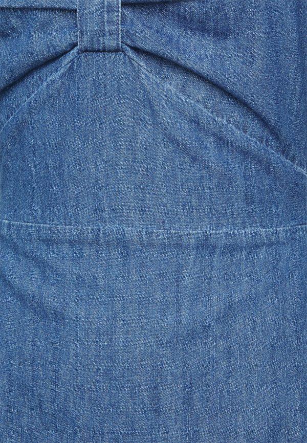 Pieces Petite PCHOPE TIE BACK DRESS – Denim Dress Pieces Petite Cheap