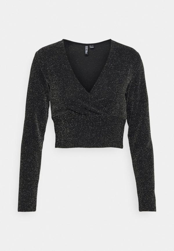 Pieces Petite PCLINA CROPPED – Long Sleeved Top Pieces Petite Discount Store