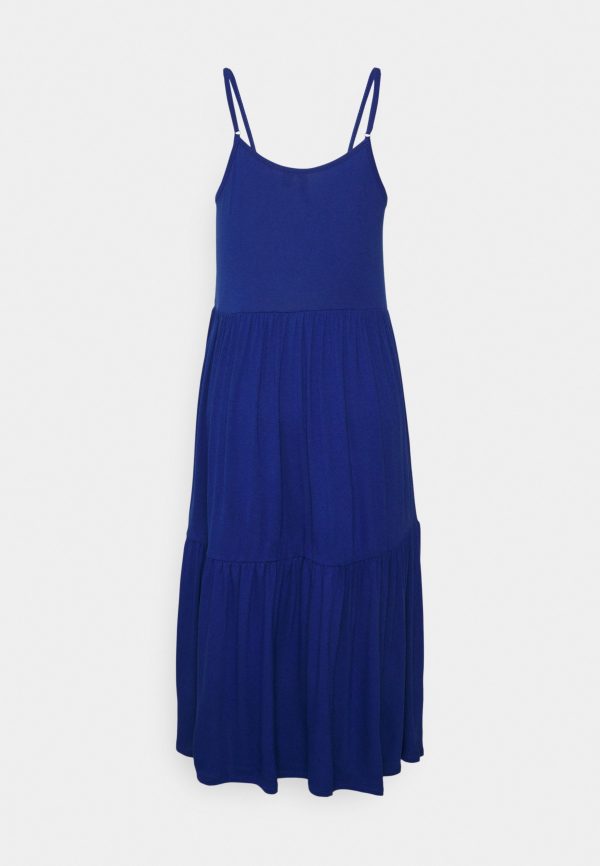 pieces petite PCNEORA NEW STRAP MIDI DRESS – Denim dress Pieces Petite Discounts