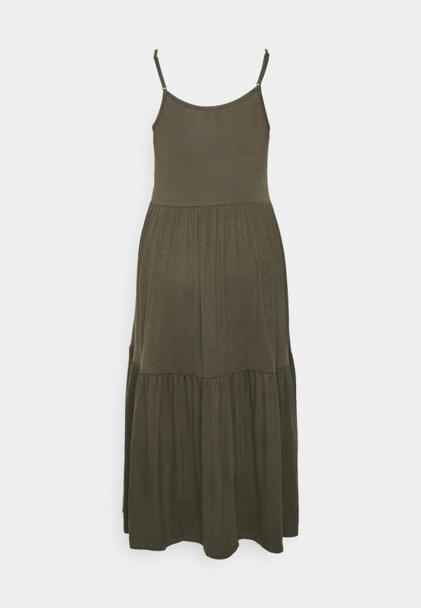 pieces petite PCNEORA NEW STRAP MIDI DRESS – Denim dress Pieces Petite Clearance