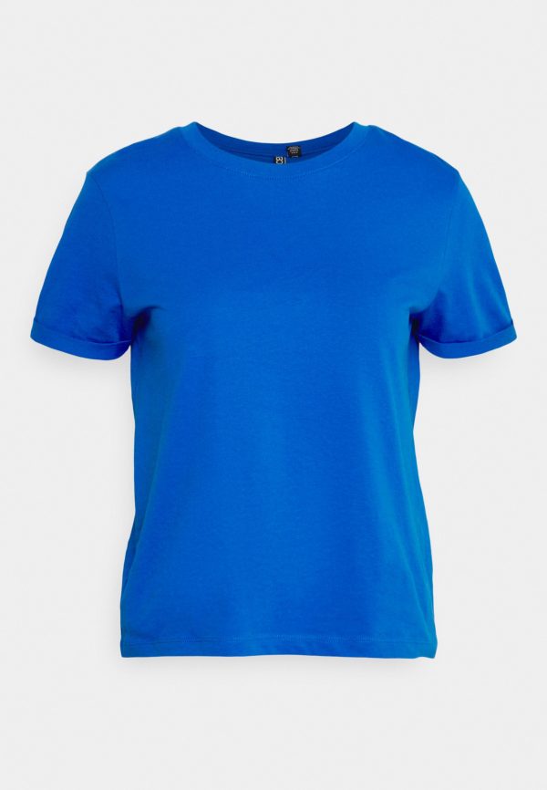 Pieces Petite PCRIA FOLD UP SOLID TEE – Basic T-shirt Pieces Petite Cut Price