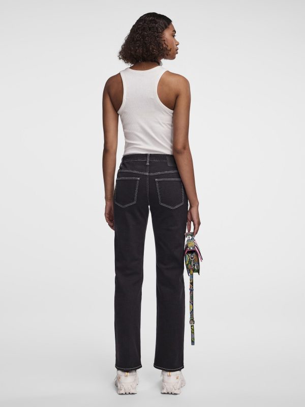 pieces petite Pieces Best Price PCJOELLA MW STRAIGHT FIT JEANS