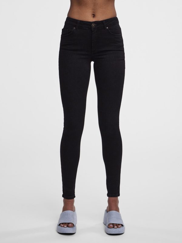 Pieces Petite Pieces Clearance PCDELLY MW SKINNY FIT JEANS