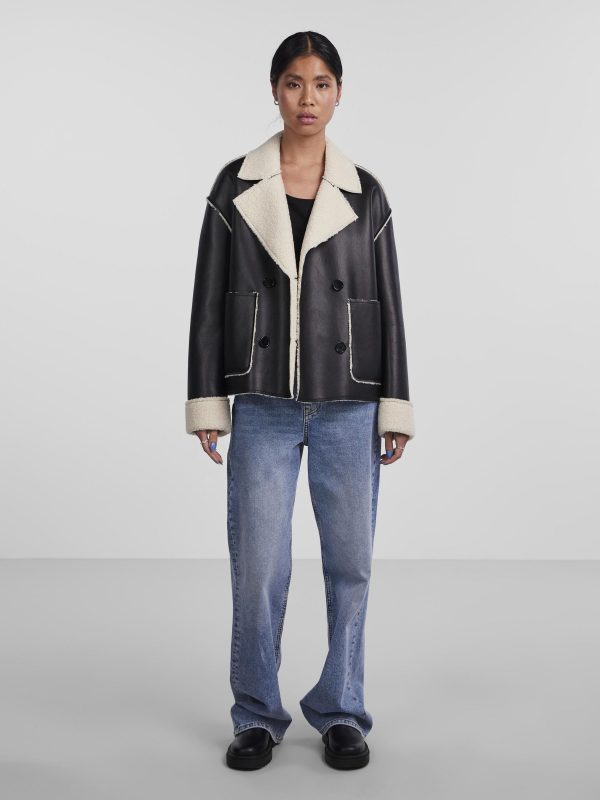 Pieces Petite Pieces Discounts PCFRANNY FAUX LEATHER JACKET