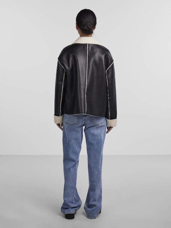 pieces petite Pieces Discounts PCFRANNY FAUX LEATHER JACKET