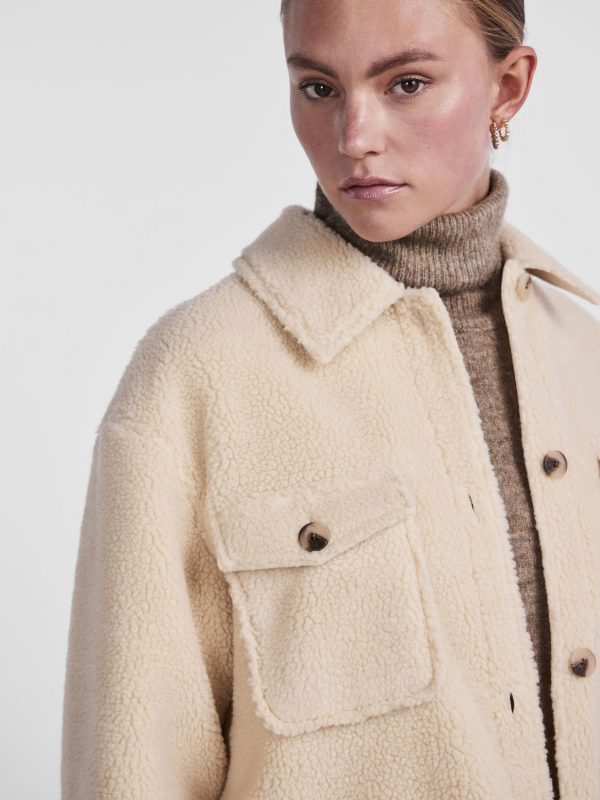 Pieces Petite Pieces Excellent Quality PCNILA TEDDY JACKET