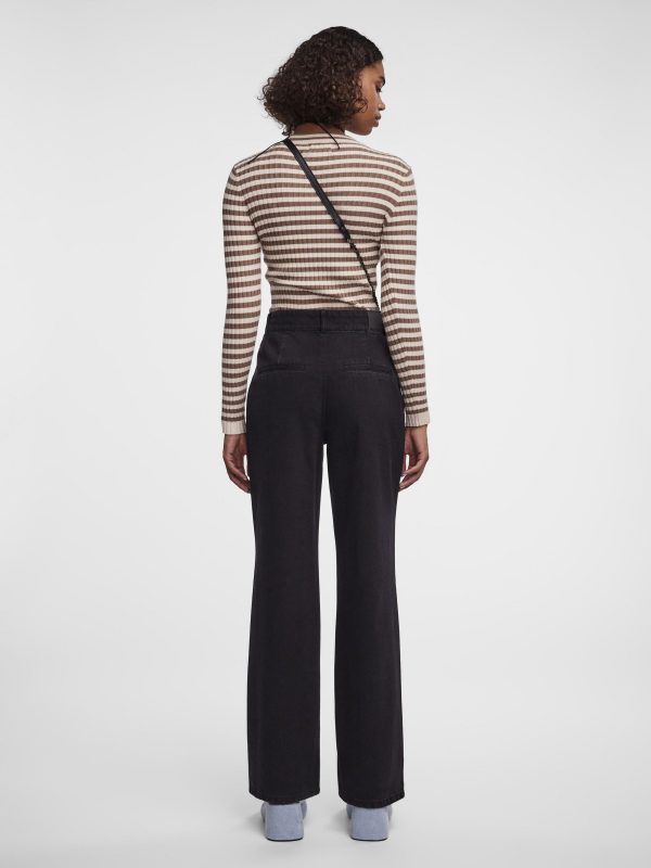 pieces petite Pieces Exclusive PCAMA HW WIDE LEG JEANS