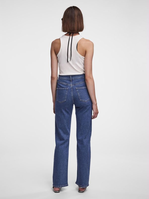 pieces petite Pieces Fashion PCSIFFI RHINESTONE WIDE LEG JEANS