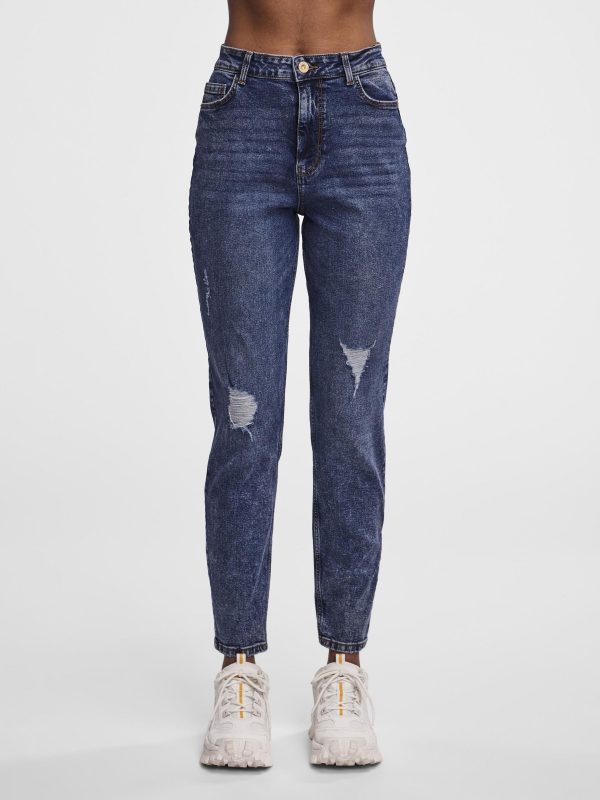 Pieces Petite Pieces Fashionable PCKESIA HW MOM JEANS