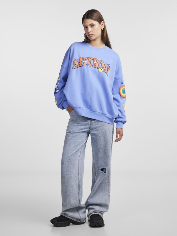 Pieces Petite Pieces Free Delivery PCDINNA SWEATSHIRT