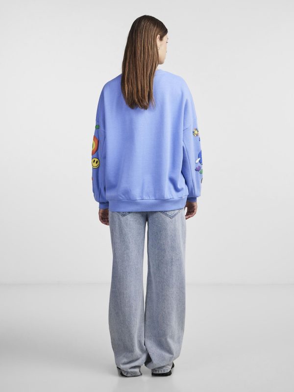 pieces petite Pieces Free Delivery PCDINNA SWEATSHIRT