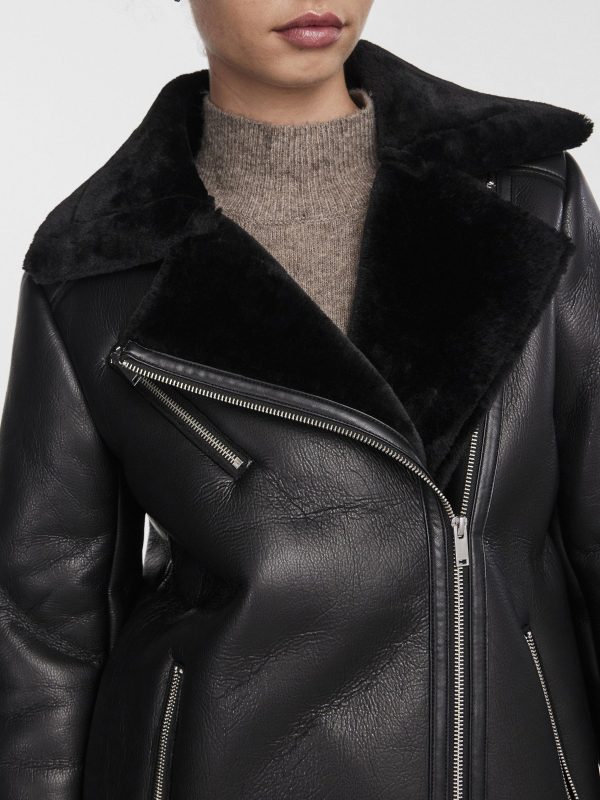 Pieces Petite Pieces Large Choice PCNORA FAUX LEATHER JACKET