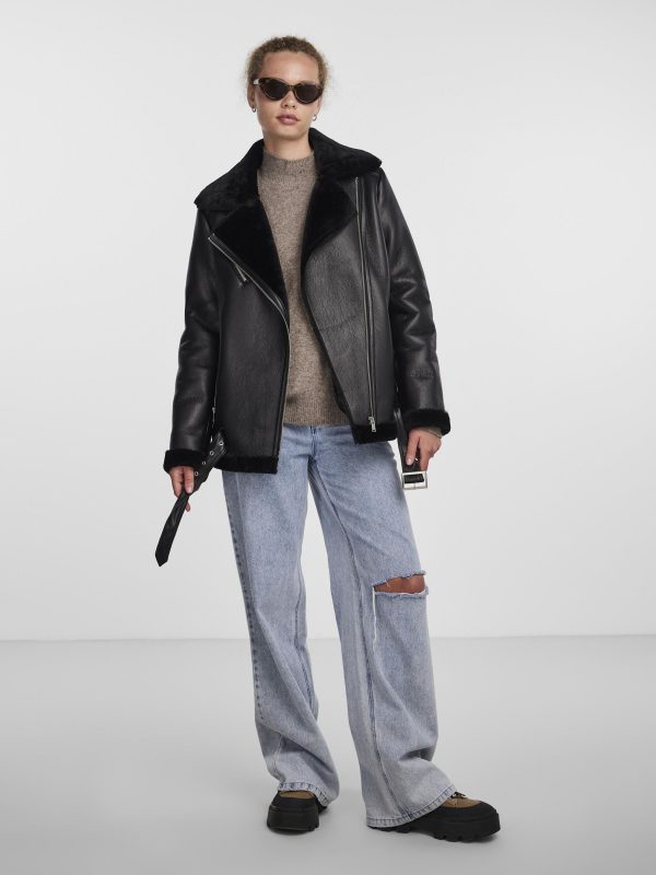 pieces petite Pieces Large Choice PCNORA FAUX LEATHER JACKET