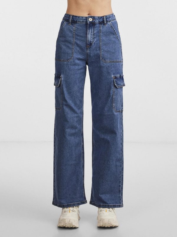 Pieces Petite Pieces Opening Sales PCALLY MW CARGO TROUSERS