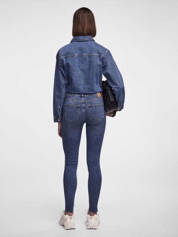 pieces petite Pieces Shop PCDELLY MW SKINNY FIT JEANS