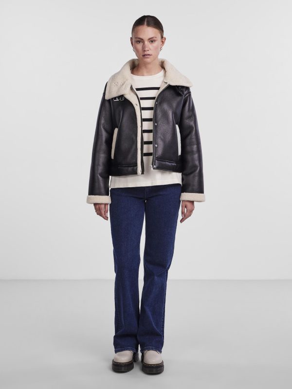 Pieces Petite Pieces Shop PCJANELLE FAUX LEATHER JACKET