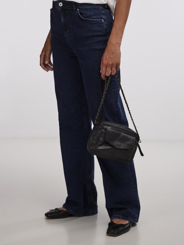 pieces petite Pieces Typical Style LEATHER CROSSBODY BAG