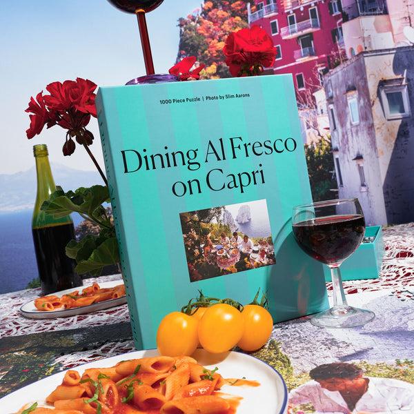 Piecework Puzzles Dining Al Fresco On Capri — Piecework X Slim Aarons