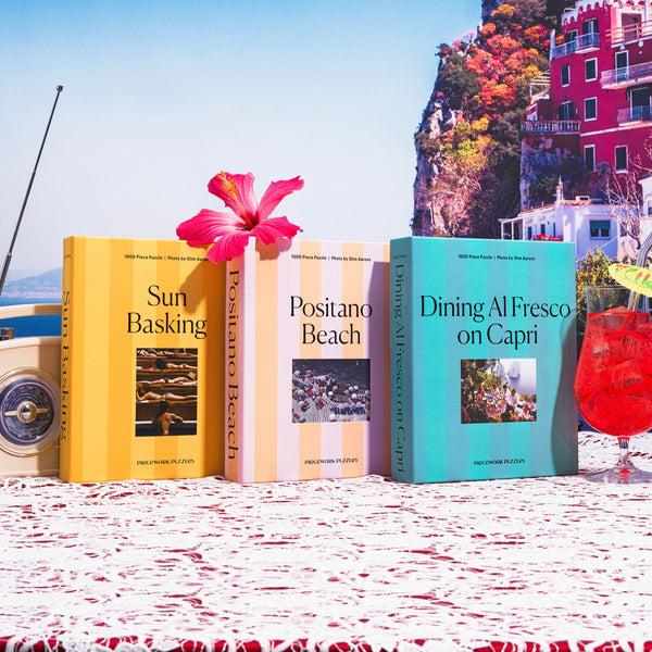Piecework Puzzles Dining Al Fresco On Capri — Piecework X Slim Aarons