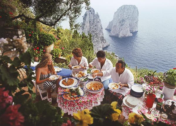 piecework puzzles Dining Al Fresco on Capri — Piecework x Slim Aarons