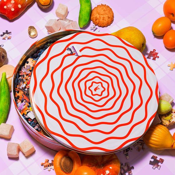 Piecework Puzzles Sugarplum Cookie Tin