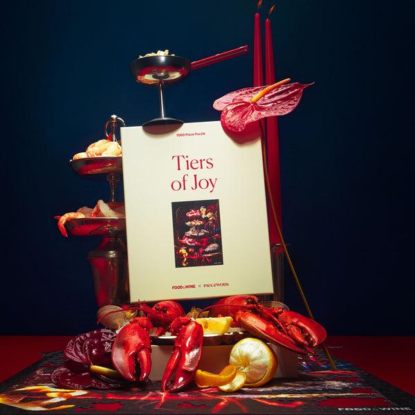piecework Puzzles Tiers Of Joy – Food & Wine – 1000-Piece Seafood Tower Puzzle