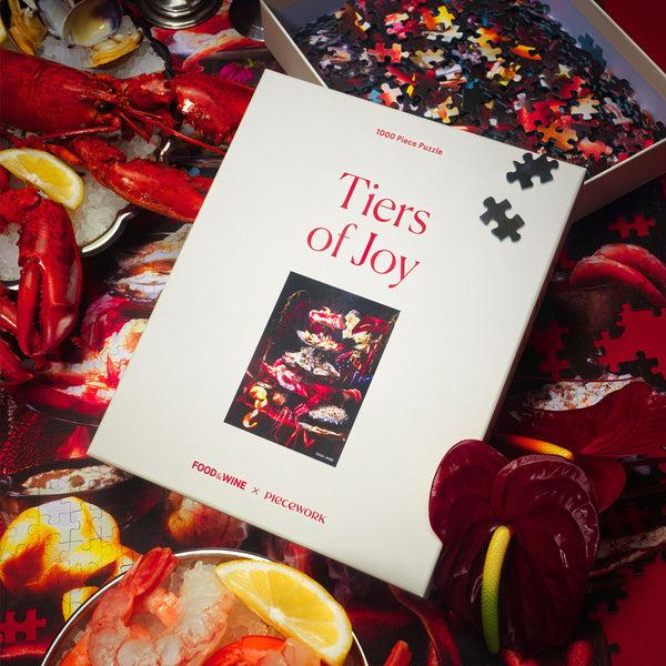 piecework Puzzles Tiers Of Joy – Food & Wine – 1000-Piece Seafood Tower Puzzle