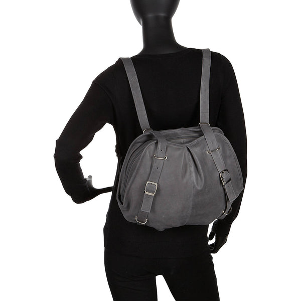 Piel Leather CONVERTIBLE BUCKLE BACKPACK/SHOULDER BAG