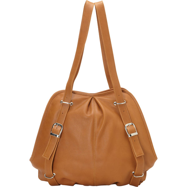 piel leather CONVERTIBLE BUCKLE BACKPACK/SHOULDER BAG