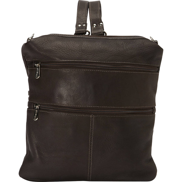 piel leather CONVERTIBLE MULTI-POCKET SHOULDER BAG/BACKPACK